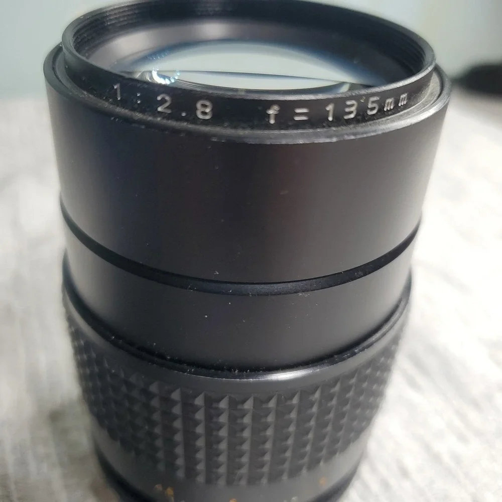 Focal 135mm f/2.8‎ MC Auto Lens Minolta MD Mount Black Vtg Japan Telephoto Prime